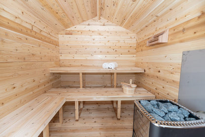 Dundalk Sauna CTC88W Georgian Cabin 6-Person Sauna CTC88W package with Harvia 8KW Heater and accessories