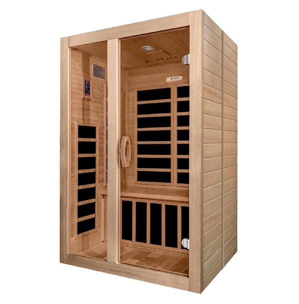 Dynamic Saunas DYN-6209-01 Dynamic Santaigo 2-person Low EMF FAR Infrared Sauna