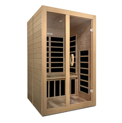 Dynamic Saunas DYN-6209-01 Dynamic Santaigo 2-person Low EMF FAR Infrared Sauna