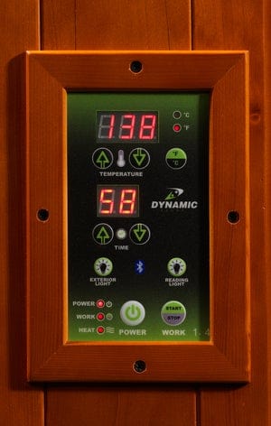 Dynamic Saunas DYN-6225-02 Dynamic "Heming" 2-person corner Low EMF Far Infrared Sauna