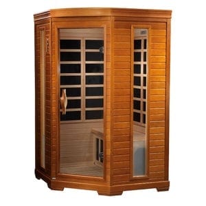 Dynamic Saunas DYN-6225-02 Dynamic "Heming" 2-person corner Low EMF Far Infrared Sauna