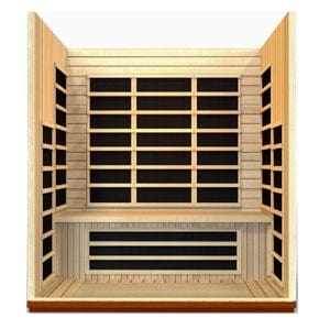 Dynamic Saunas DYN-6336-01 Dynamic "Lugano" 3-person Low EMF Far Infrared Sauna