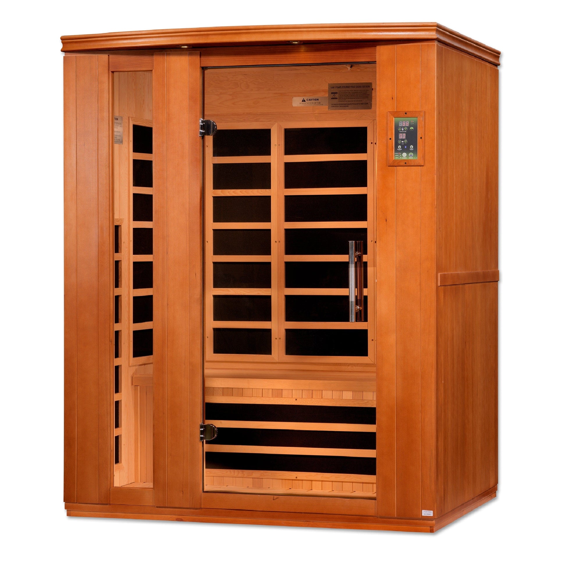 Dynamic Saunas DYN-6336-02 Dynamic "Lugano Elite" 3-Person Ultra Low EMF Infrared Sauna