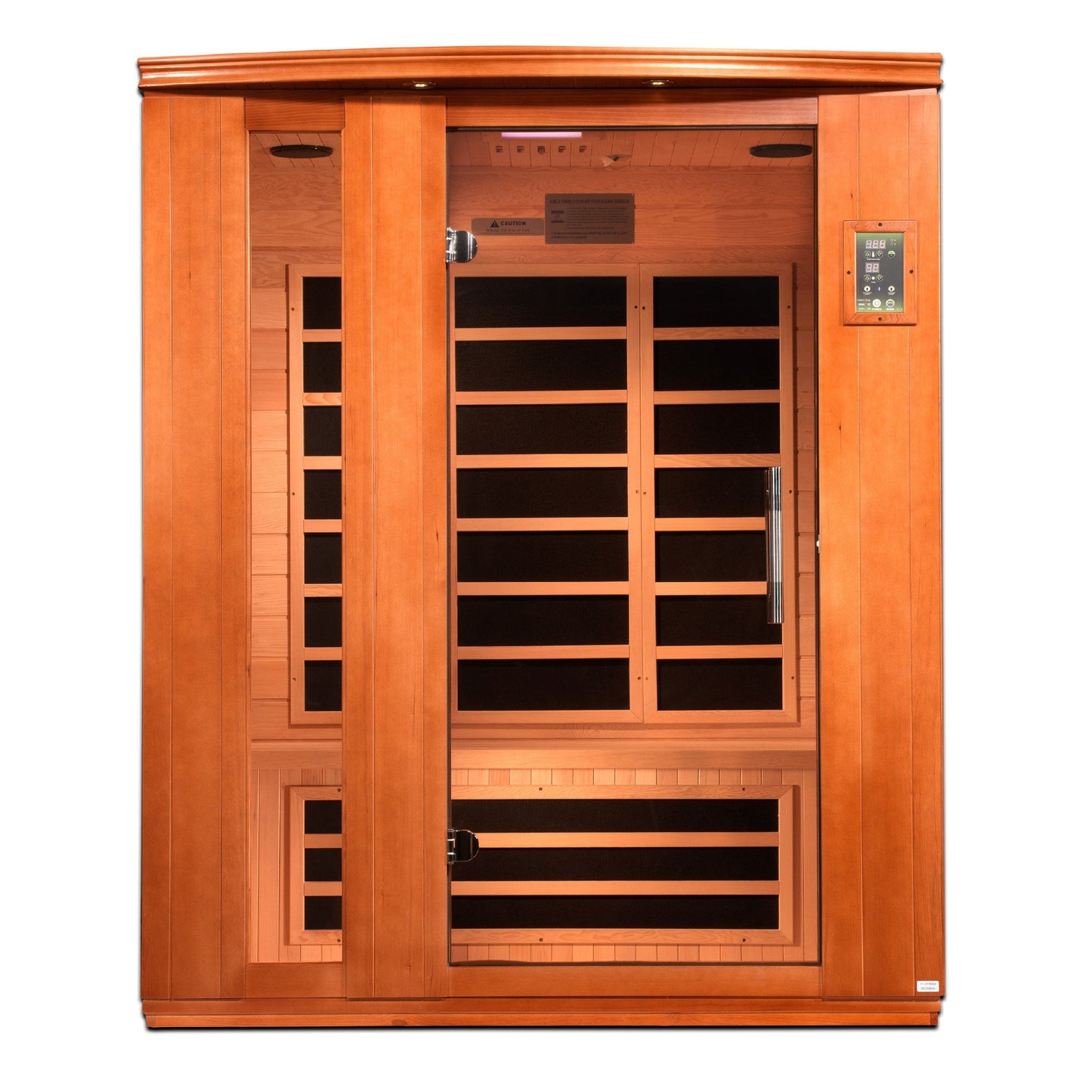 Dynamic Saunas DYN-6336-02 Dynamic "Lugano Elite" 3-Person Ultra Low EMF Infrared Sauna