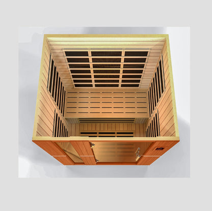 Dynamic Saunas DYN-6336-02 Dynamic "Lugano Elite" 3-Person Ultra Low EMF Infrared Sauna