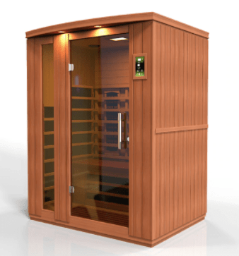 Dynamic Saunas DYN-6336-03 FS Dynamic Lugano 3-person Full Spectrum Near Zero EMF (Under 2MG) FAR Infrared Sauna (Canadian Hemlock) Infrared Sauna