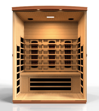 Dynamic Saunas DYN-6336-03 FS Dynamic Lugano 3-person Full Spectrum Near Zero EMF (Under 2MG) FAR Infrared Sauna (Canadian Hemlock) Infrared Sauna