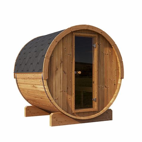 SaunaLife ERGO Model E7 4-Person Barrel Sauna