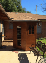 Enlighten 16379 Sierra Outdoor 4-Person CORNER Full Spectrum Infrared Sauna