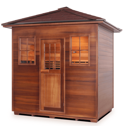 Enlighten 16380 Peak Roof Sierra Outdoor 5-Person Full Spectrum Infrared Sauna