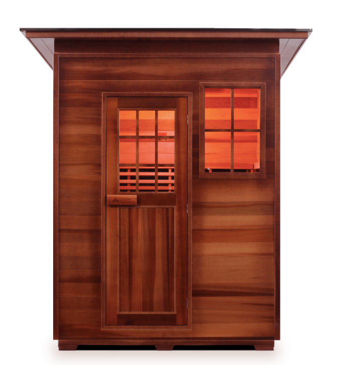 Enlighten 36377 Slope Roof Sierra Outdoor 3-Person Full Spectrum Infrared Sauna