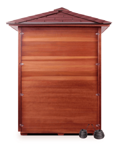 Enlighten Diamond 3-Person Outdoor Hybrid Sauna - both Infrared and Traditional Heating