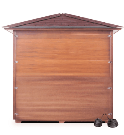 Enlighten Diamond 5-Person Outdoor Hybrid Sauna - both Infrared and Traditional heating
