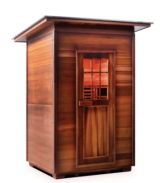 Enlighten H-36376 Slope Sapphire 2-Person Outdoor Hybrid Infrared and Traditional Sauna
