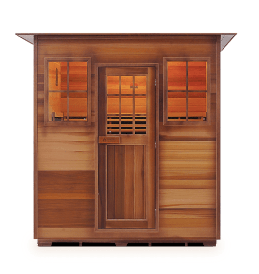 Enlighten HI-16378 Sapphire 4-Person Indoor Hybrid Sauna - both Infrared and Traditional Heating