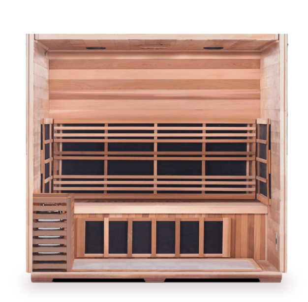 Enlighten HI-16378 Sapphire 4-Person Indoor Hybrid Sauna - both Infrared and Traditional Heating