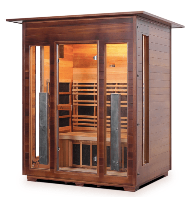 Enlighten HI-17377 Diamond 3-Person Indoor Hybrid Sauna - both Infrared and Traditional heating