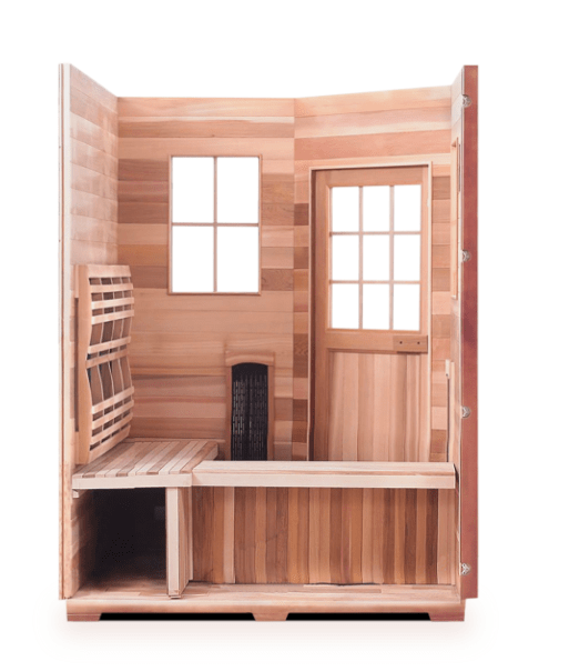 Enlighten HI-17379 Diamond Indoor 4-Person CORNER Person Infrared Hybrid Traditional Sauna