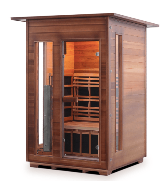 Enlighten I-17376 Rustic Outdoor / Indoor 2-Person Full Spectrum Infrared Sauna