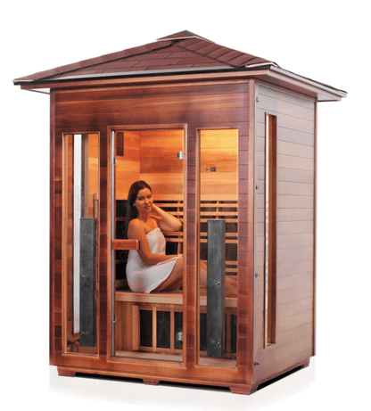 Enlighten RUSTIC Outdoor 3-Person Full Spectrum Infrared Sauna