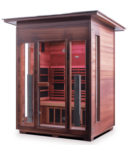 Enlighten RUSTIC Outdoor 3-Person Full Spectrum Infrared Sauna