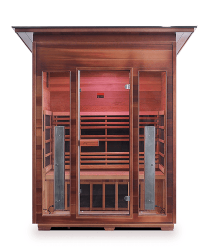 Enlighten RUSTIC Outdoor 3-Person Full Spectrum Infrared Sauna