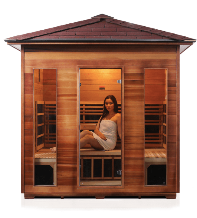 Enlighten Rustic Outdoor 5-Person Full Spectrum Infrared Sauna