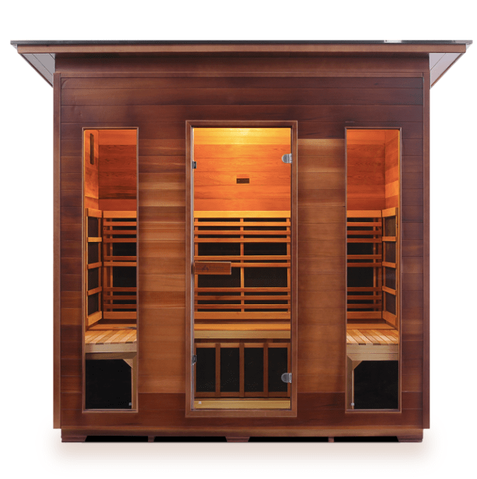 Enlighten Rustic Outdoor 5-Person Full Spectrum Infrared Sauna