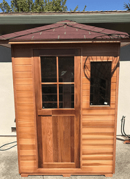 Enlighten Sapphire Outdoor 3-Person Full Spectrum Hybrid Infrared Traditional Sauna