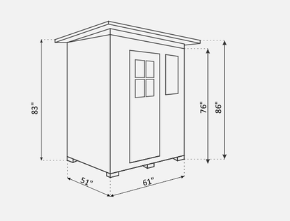 Enlighten Sierra Outdoor 3-Person Full Spectrum Infrared Sauna