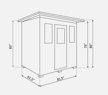 Enlighten Sierra Outdoor 5-Person Full Spectrum Infrared Sauna