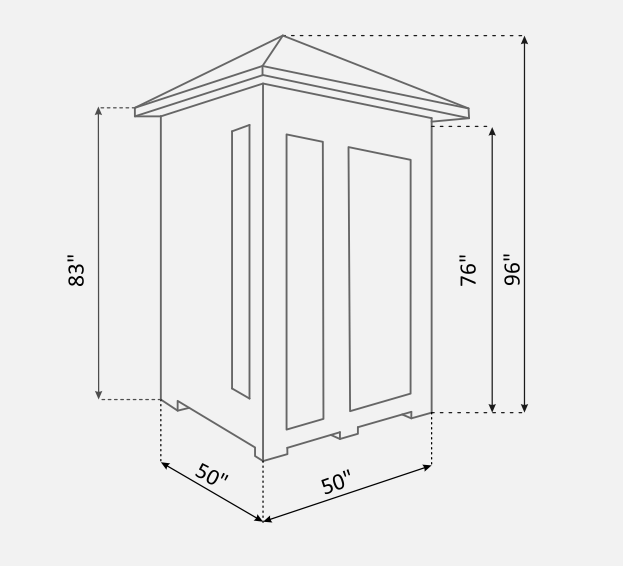 Enlighten Sunrise Outdoor Dry Traditional 2-Person Sauna