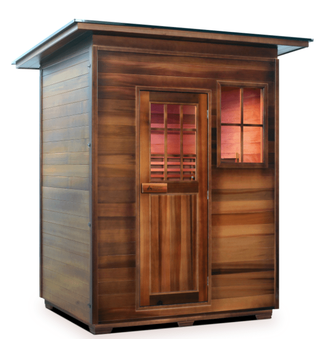 Enlighten T-36377 Slope Roof Moonlight Outdoor Dry Traditional 3-Person Sauna
