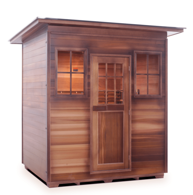 Enlighten T-36378 Slope Roof Moonlight Outdoor Dry Traditional 4-Person Sauna