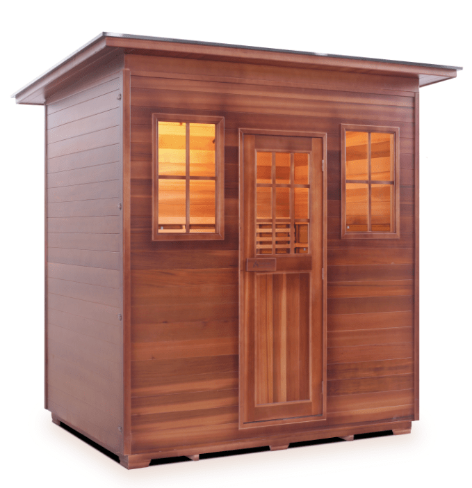 Enlighten T-36380 Slope Roof Moonlight Outdoor Dry Traditional 5-Person Sauna