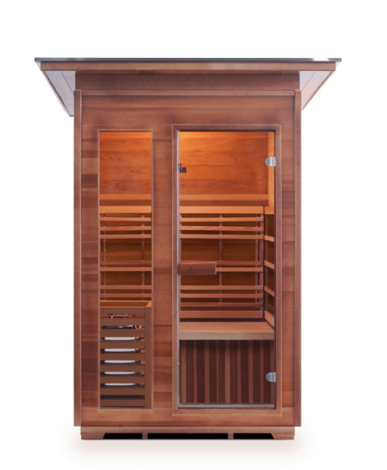 Enlighten T-37376 Slope Sunrise Outdoor Dry Traditional 2-Person Sauna