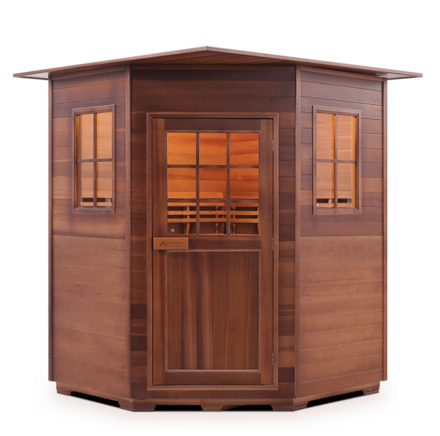 Enlighten TI-16379 Moonlight Indoor Dry Traditional 4-Person CORNER Sauna