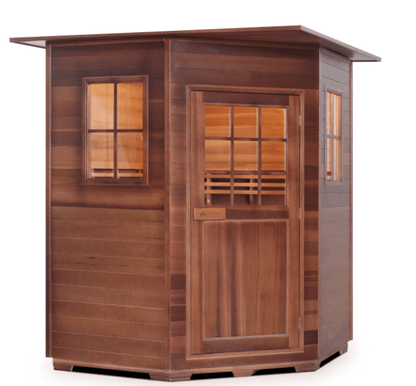 Enlighten TI-16379 Moonlight Indoor Dry Traditional 4-Person CORNER Sauna