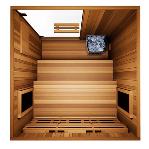 Finnmark FD-4 Trinity 2-Person Hybrid Infrared & Steam Sauna Combo