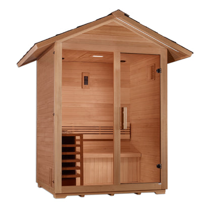 Golden Designs GDI-8103-01 *SOLD OUT* Golden Designs "Arlberg" 3 Person Traditional Outdoor Sauna