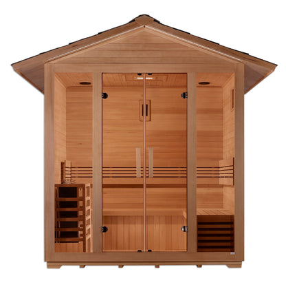 Golden Designs GDI-8105-01 Golden Designs "Vorarlberg" 5 Person Traditional Outdoor Sauna