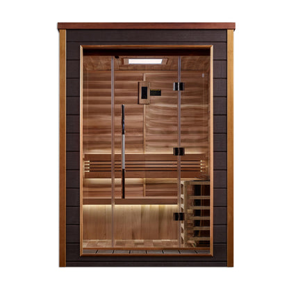 Golden Designs GDI-8202-01 Golden Designs "Narvik" 2-Person Outdoor-Indoor Traditional Sauna