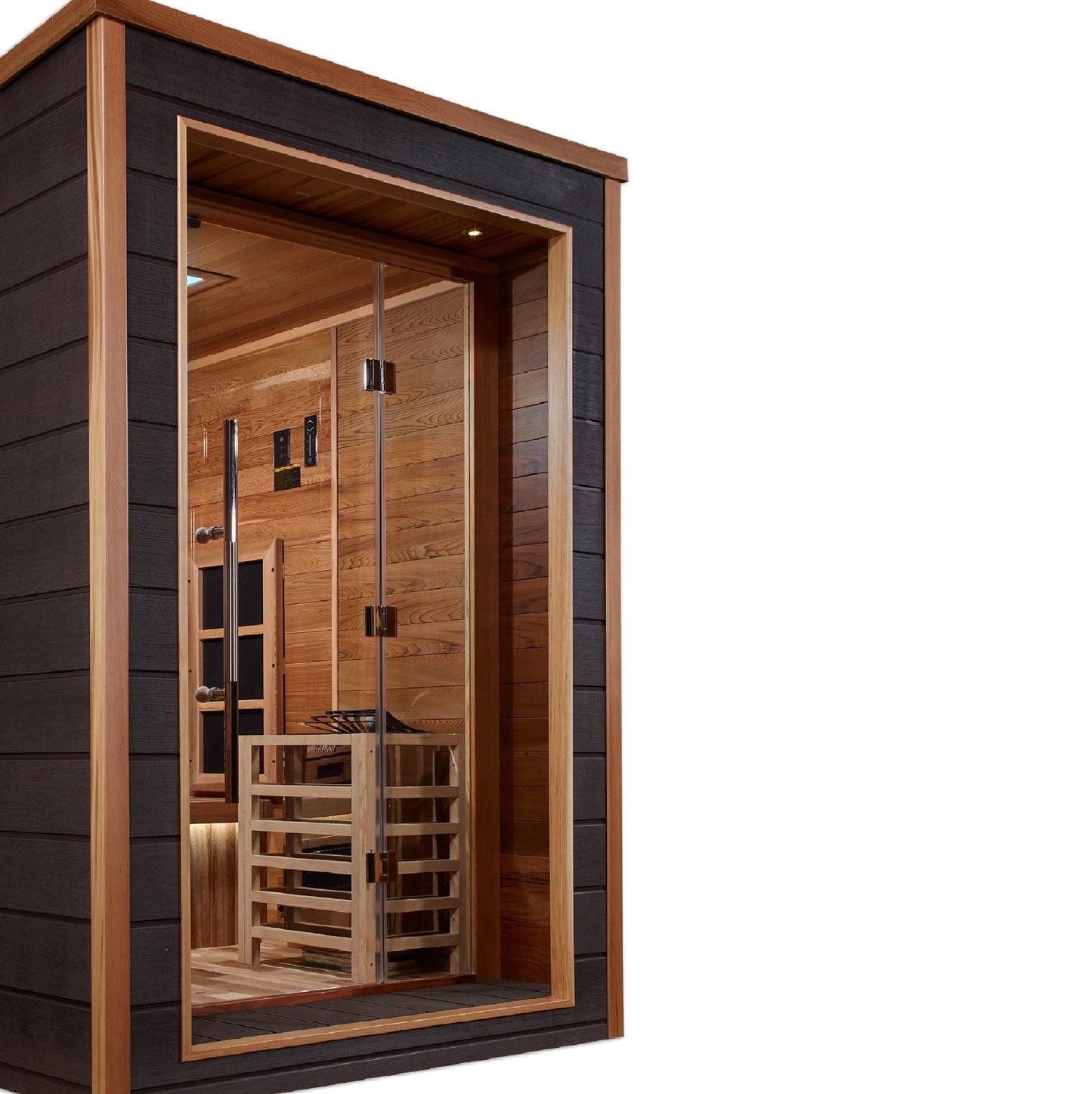 Golden Designs GDI-8226-01 Golden Designs "Karlstad" 6-Person Outdoor-Indoor Sauna - PureTech™ Hybrid Full Spectrum