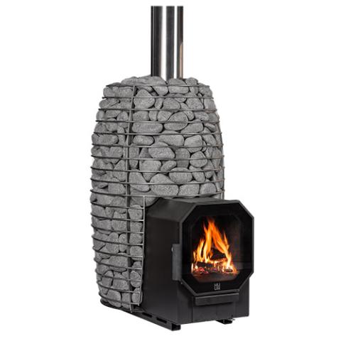 HUUM HIVE Flow LS Wood-Burning Sauna Stove w/ Firebox Extension 9.8kW