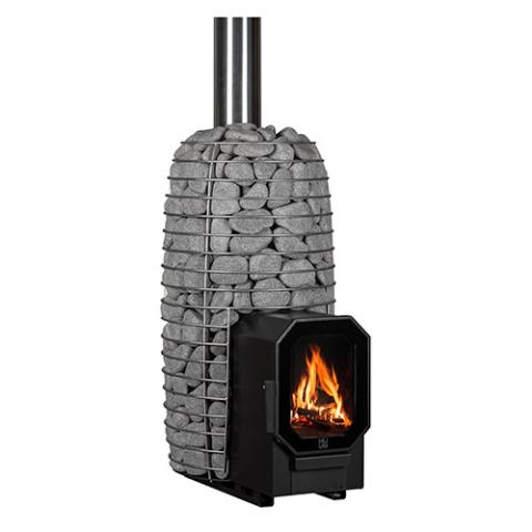 HUUM HIVE Flow Mini LS Wood-Burning Sauna Stove w/ Firebox Extension 8.5kW