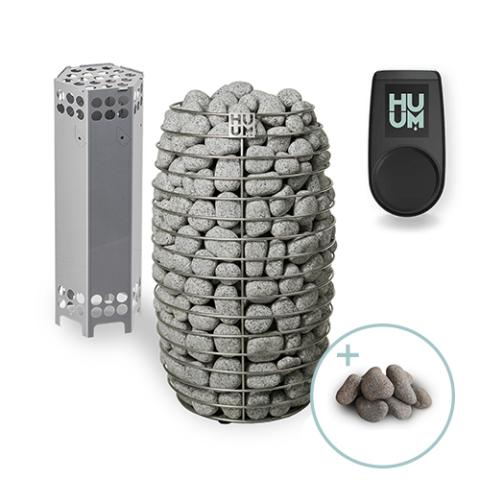 HUUM HIVE Mini 9 Sauna Heater 9.0kW package w/ stones & controller