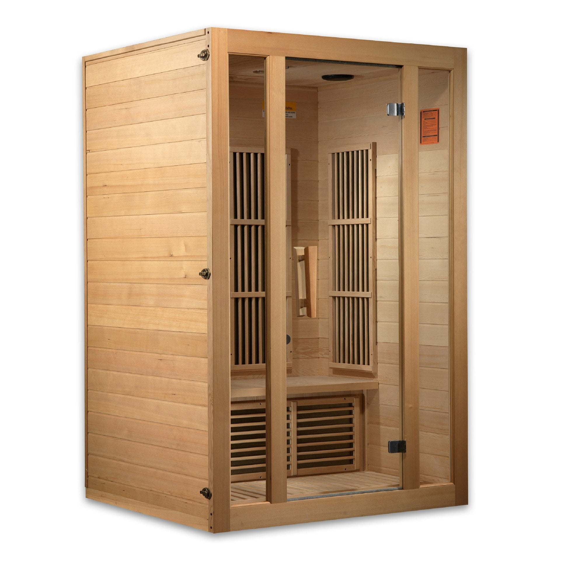 Maxxus Sauna MX-J206-01 Maxxus "Seattle Edition" 2 Person Low EMF FAR Infrared Carbon Canadian Hemlock Sauna