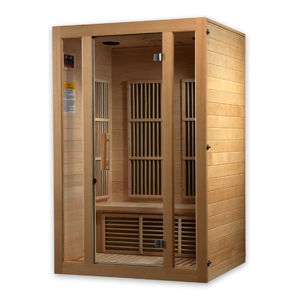 Maxxus Sauna MX-J206-01 Maxxus "Seattle Edition" 2 Person Low EMF FAR Infrared Carbon Canadian Hemlock Sauna