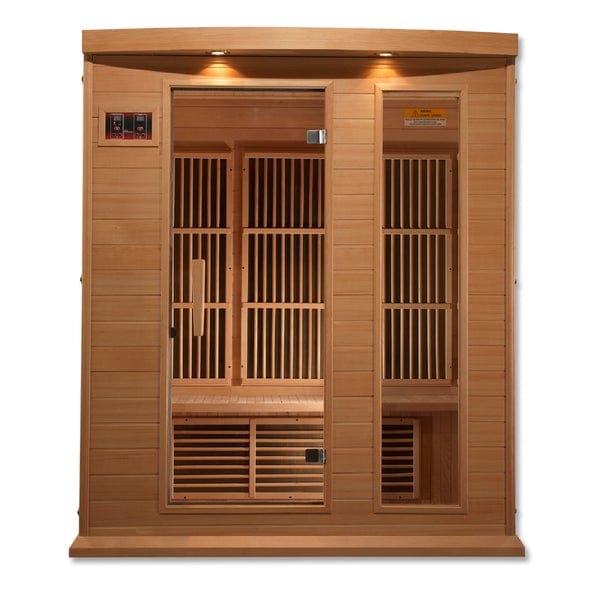 Maxxus Sauna MX-K306-01 Maxxus 3 Person Low EMF FAR Infrared Carbon Canadian Hemlock Sauna