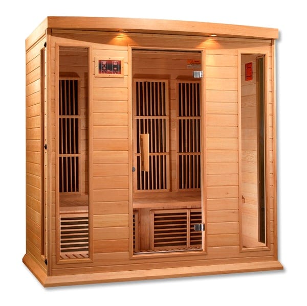 Maxxus Sauna MX-K406-01 Maxxus 4 Person Low EMF FAR Infrared Carbon Canadian Hemlock Sauna